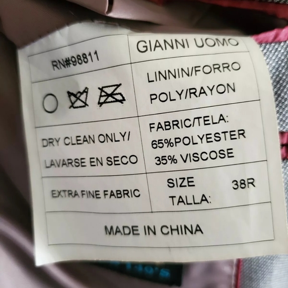 Mens Gianni Uomo Gold Label SUPER 140'S Suit - Picture 8 of 8